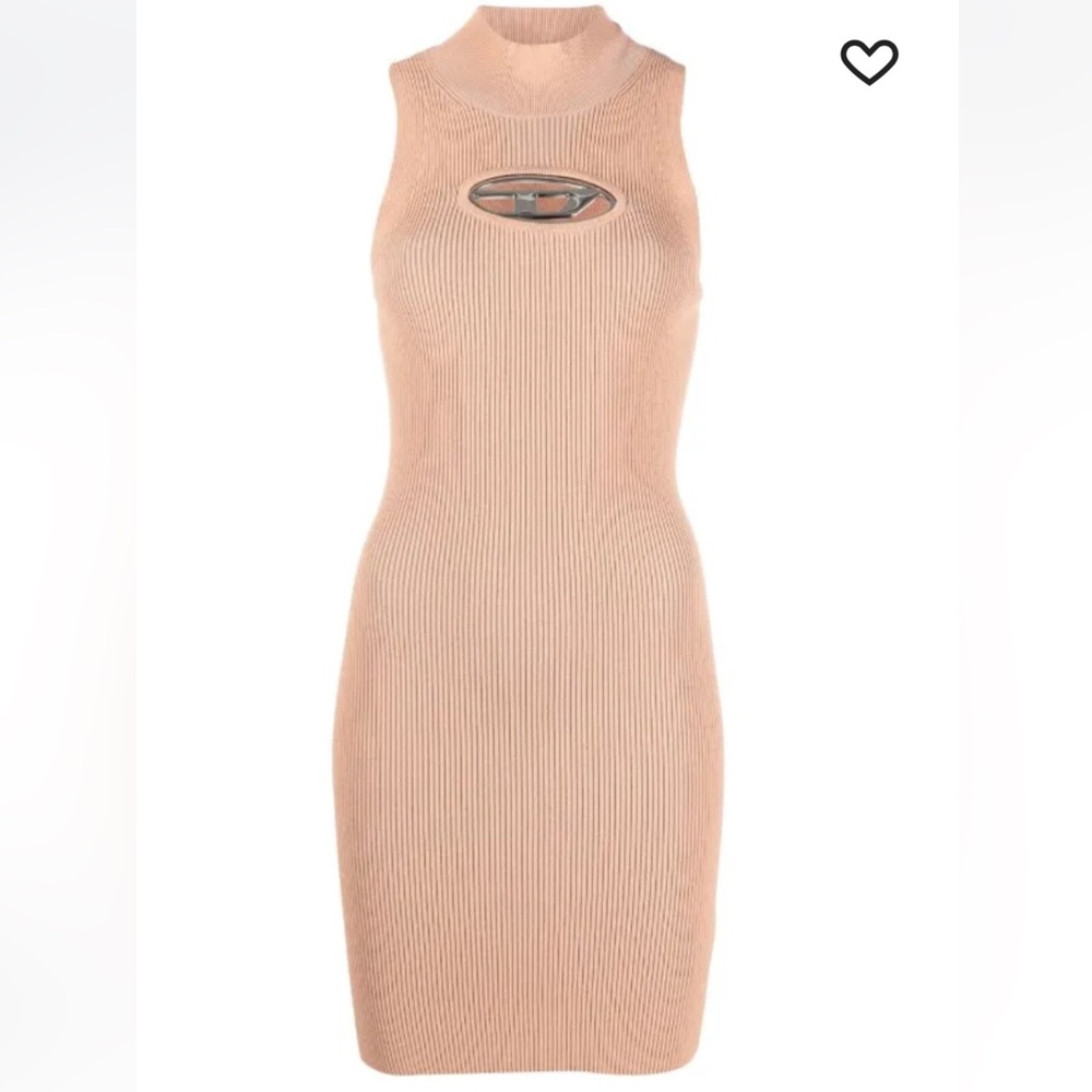Diesel mini dress pink/tan size medium